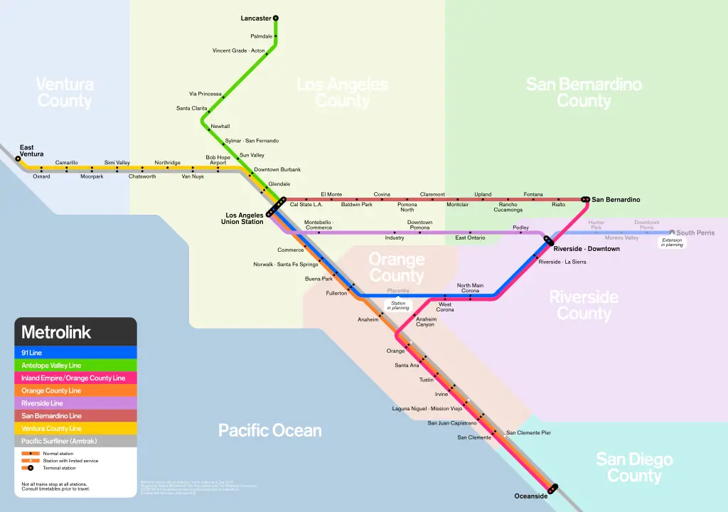 Metrolink system diagram.svg