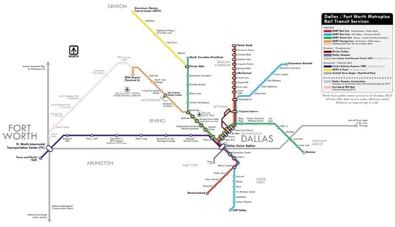 Dallas-Fort Worth Metroplex Rail Transit Services
