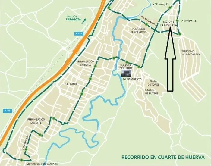 Resultado de imagen para Consorcio de Transportes del Ãrea de Zaragoza rutas