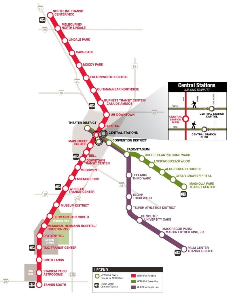 METRORail System Map Plan